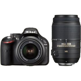 ニコン デジタル一眼 Nikon D5200 ダブルズームキット 中古 新品SDカード付き 届いてすぐに使える