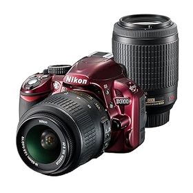 【中古】Nikon デジタル一眼レフカメラ D3100 レッド 200mmダブルズームキット D3100RDWZ200