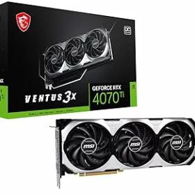 【中古】【未使用】MSI グラフィックスボード GeForce RTX 4070 Ti VENTUS 3X 12G OC VD8370