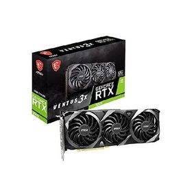 MSI GeForce RTX 3060 VENTUS 3X 12G OC Gaming Graphics Card - RTX 3060, Support Bracket Included, TORX Fan 3.0,12GB GDDR6, 192 Bit, PCI Express Gen 4,