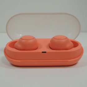 【中古】SONY フルワイヤレスイヤホン コーラルオレンジ WF-C500(D)