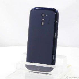 【中古】FUJITSU(富士通） らくらくスマートフォン 32GB ネイビー F-42A docomoロック解除SIMフリー 【349-ud】