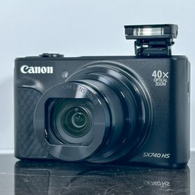 キヤノン(Canon)の【超美品】Canon PowerShot SX740 HS ブラック◯(コンパクトデジタルカメラ)