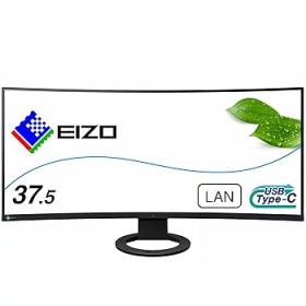 【中古】(非常に良い)EIZO FlexScan EV3895-BK （37.5型／3840×1600／ウルトラワイド曲面モニター／アンチグレアIPS／疲れ目軽減／ブラック／The warranty is valid