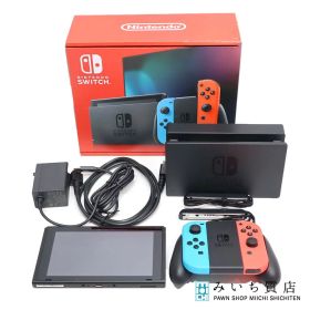 質屋 NINTENDO 任天堂 ニンテンドー スイッチ Switch HAD-S-KABAH HAC-001 ネオンブルー レッド 動作品 25k190-1 みいち質店