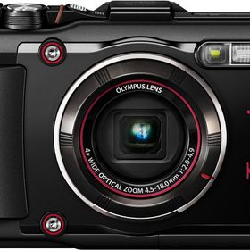 【中古】OLYMPUS デジタルカメラ STYLUS TG-4 Tough ブラック 1600万画素CMOS F2.0 15m 防水 100kgf耐荷重 GPS+電子コンパス&amp;内蔵Wi-Fi TG-4 BLK