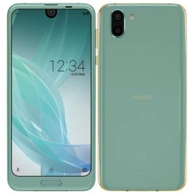 【中古】Bランク【やや傷や汚れあり】 SIMロック解除済み 元au SHV42 SHARP AQUOS R2 アクアマリン 判定○ 送料無料