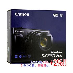 【中古】Canon製 PowerShot SX720 HS ブラック 2030万画素 元箱あり