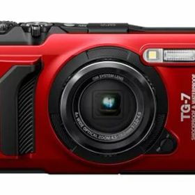 OMSYSYTEMコンパクトデジタルカメラToughTG-7レッド防水15m/防塵/耐荷重100kg/耐低温-10°C