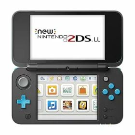 【中古】Newニンテンドー2DS LL ブラック×ターコイズ