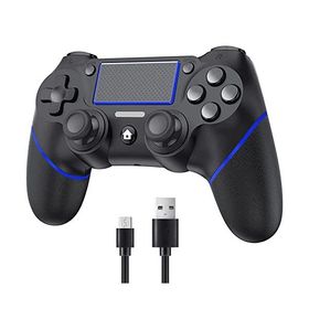 PS4 コントローラー 無線アップグレード版600mAh大容量 15時間連続使用 Bluetooth接続 ジャイロセンサー機能 振動機能 連射機