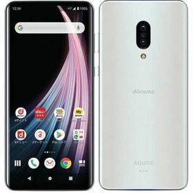【中古】【安心保証】 AQUOS zero2 SH-01M[256GB] docomo ミスティホワイト