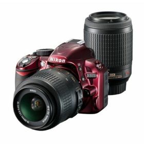 【中古】Nikon デジタル一眼レフカメラ D3100 レッド 200mmダブルズームキット D3100RDWZ200(デジタル一眼)