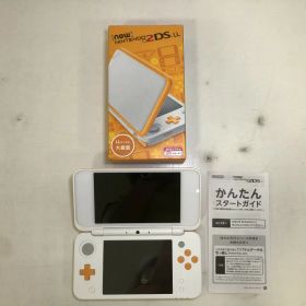 【中古】 ★美品★new NINTENDO/2DS LL/ホワイト×オレンジ/クリーニング済/開封済/動作確認済/中古品 ゲームハード 07w5909 【大和店】