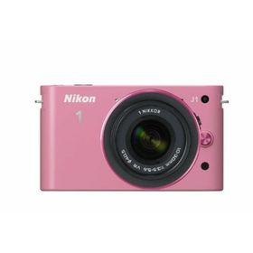 【中古】Nikon ミラーレス一眼カメラ Nikon 1 (ニコンワン) J1 (ジェイワン) 標準ズームレンズキット ピンク N1 J1HLK PK(ミラーレス一眼)
