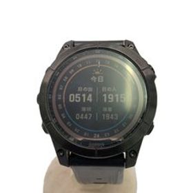 GARMIN◆スマートウォッチ/デジタル/ラバー/BLK/BLK/FENIX7//