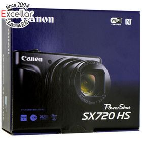 キヤノン(Canon)のCanon製 PowerShot SX720 HS ブラック 2030万画素 元箱あり(コンパクトデジタルカメラ)
