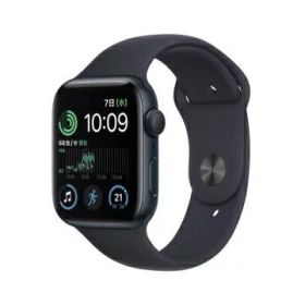 【未使用】Apple Apple Watch SE2 44mm GPS ミッドナイトアルミニウムケース/ミッドナイトスポーツバンド MNK03J/A【DS秋葉】保証期間3ヶ月