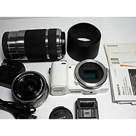 【中古】ソニー SONY ミラーレス一眼カメラ α NEX-5Rダブルズームレンズキット ホワイト NEX-5RY/W(ミラーレス一眼)