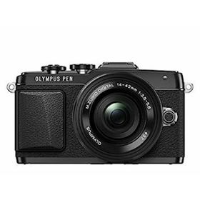 【中古】OLYMPUS PEN Lite E-PL7 14-42mm EZレンズキット ブラック ミラーレス一眼 E-PL7 EZ LKIT BLK(ミラーレス一眼)