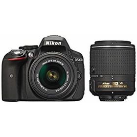 【中古】Nikon デジタル一眼レフカメラ D5300 ダブルズームキット2 ブラック(デジタル一眼)