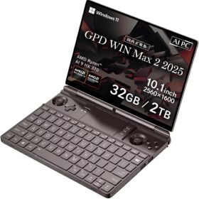 GPD｜ジーピーディー ポータブルゲーミングPC GPD WIN Max 2 2025 ブラック GPDWINMAX2-25-3220R [10.1型 /Windows11 Home /AMD Ryzen AI 9 /メモリ：32GB /SSD：2TB /英語版キーボード /2025年4月モデル]