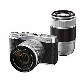 【中古】FUJIFILM ミラーレス一眼 X-A2 ダブルズームレンズキット シルバー X-A2S1650II/50230II(ミラーレス一眼)