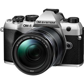 OM SYSTEM ミラーレス一眼カメラ「OM SYSTEM OM-5 Mark II」14-150mm II レンズキット(シルバー) OM-5MK2_14-150KITSLV 返品種別A