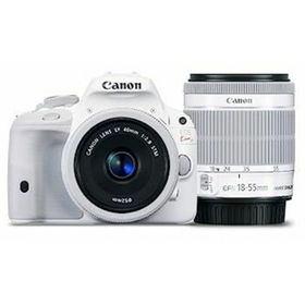 【中古】Canon デジタル一眼レフカメラ EOS Kiss X7(ホワイト) ダブルレンズキット2 EF-S18-55mm F3.5-5.6 IS STM(ホワイト) EF40mm F2.8 STM(ホワイト)(デジタル一眼)