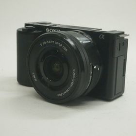 ソニー(SONY)の【中古】(ソニー) SONY VLOGCAM ZV-E10+E PZ16-50/3.5-5.6OSS ブラック(コンパクトデジタルカメラ)