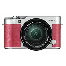 【中古】FUJIFILM ミラーレス一眼 X-A3 ピンク X-A3LK-XC-P(ミラーレス一眼)