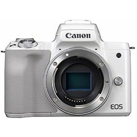【中古】Canon ミラーレス一眼カメラ EOS Kiss M ボディー ホワイト EOSKISSMWH-BODY(ミラーレス一眼)