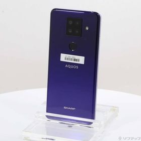 〔中古〕SHARP(シャープ) AQUOS sense4 plus 128GB パープル SH-M16 SIMフリー〔348-ud〕