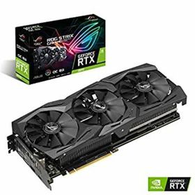 【中古】ASUS NVIDIA GeForce RTX 2070搭載 トリプルファンモデル ブラック 8GB ROG-STRIX-RTX2070-O8G-GAMING(PC周辺機器)