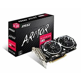 【中古】MSI Radeon RX 570 ARMOR 8G J グラフィックスボード VD7195(PCパーツ)