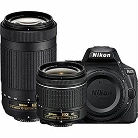 【中古】Nikon D5600 デジタル一眼レフカメラ 18-55mm VR & 70-300mm DX AF-P レンズ - (更新)(デジタル一眼)