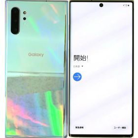 【中古】 SAMSUNG Galaxy Note10+ SCV45 Aura Glow オーラグロー au 白ロム 本体