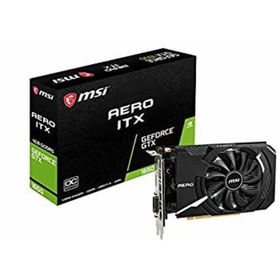 【中古】MSI GeForce GTX 1650 AERO ITX 4G OC グラフィックスボード VD6936(PCパーツ)