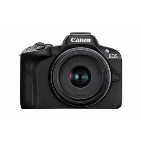 【中古】Canon ミラーレス一眼カメラ EOS R50 標準ズームレンズキット(RF-S18-45) ブラック/APS-C/約375g EOSR50BK-1845ISSTMLK(ミラーレス一眼)