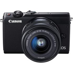 キヤノン Canon EOS M100 EF-M 15-45mm IS STM レンズキット ブラック ミラーレス一眼 カメラ 中古