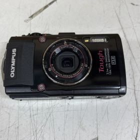 〈中古〉OLYMPUS デジタルカメラ STYLUS TG-3 Tough ブラック 1600万画素CMOS F2.0 15m防水 100kgf耐荷重 GPS+電子コンパス&内蔵Wi-Fi TG-3 BLK