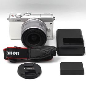 Canon ミラーレス一眼カメラ EOS M100 EF-M15-45 IS STM レンズキット(ホワイト) EOSM100WH1545ISSTMLK