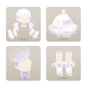 【期間限定一律1000円】ギンリョウソウシルエットヘア【他3点】 | リヴリーアイランドのアイテム、RMTの販売・買取一覧