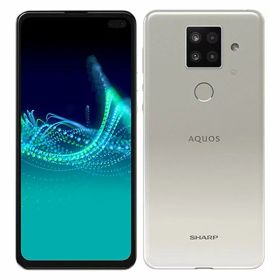 【中古】【安心保証】 AQUOS sense4 plus SH-M16[128GB] SIMフリー ホワイト