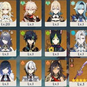 レベル10希少初期垢⭐5×11ラウマ、召使、ヌヴィレット、キィニチ、夜蘭カズハ、エウルア草薙の稲光等 | 原神のアカウントデータ、RMTの販売・買取一覧