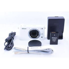 ニコン(Nikon)の【❄動作確認済♪❄】Nikon 1 J1 ニコン ボディ ホワイト/白 ニコワン(ミラーレス一眼)