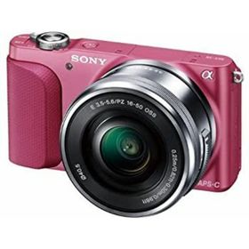 【中古】「非常に良い」SONY ミラーレス一眼 NEX-3N パワーズームレンズキット E PZ 16-50mm F3.5-5.6 OSS付属 ピンク NEX-3NL P(ミラーレス一眼)