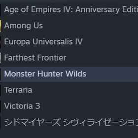 モンハンワイルズ victoria3 terraria age of empire civ7 eu4 | Steamのアカウントデータ、RMTの販売・買取一覧