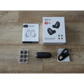 ★人気 EarFun Free Pro２ 箱付き 高音質ワイヤレスイヤホン(ヘッドフォン/イヤフォン)