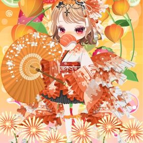 浴衣（華美金魚） オレンジ ３点セット | ニコッとタウン(ニコタ)のアカウントデータ、RMTの販売・買取一覧